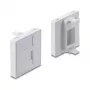 Iespiežams 45×45 mm Keystone moduļa vāciņš DELOCK Easy 45 1 portam, ABS, balts, ar putekļu aizsargvāciņu