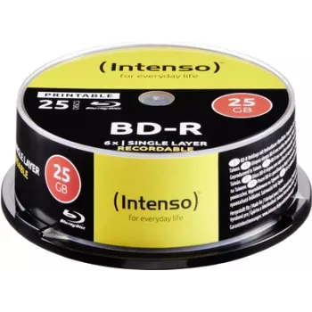 Optiskais disks BD-R 25GB INTENSO 5101114 apdrukājams 6x ātrums