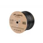 LANBERG tīkla kabelis Cat5e LCF5-21CU-0305-BK, F/UTP varš, 305 m, 24 AWG, PE apvalks, melns
