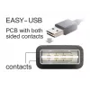 USB kabelis DeLOCK EASY-USB 2.0-A 1m Melns