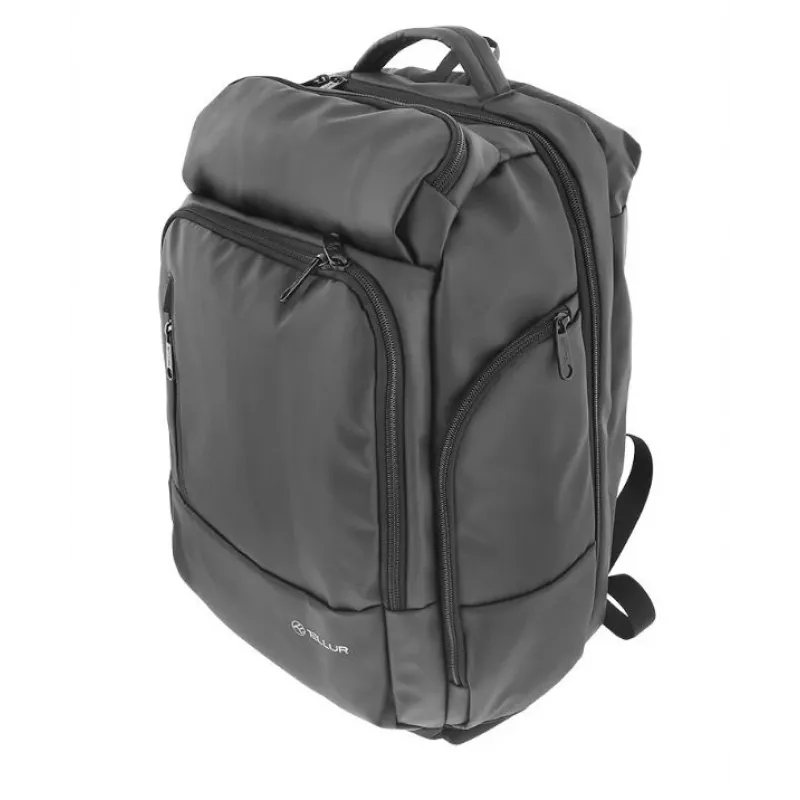 Mugursoma Tellur Notebook 17.3 collu Business XL ar USB pieslēgvietu, melna