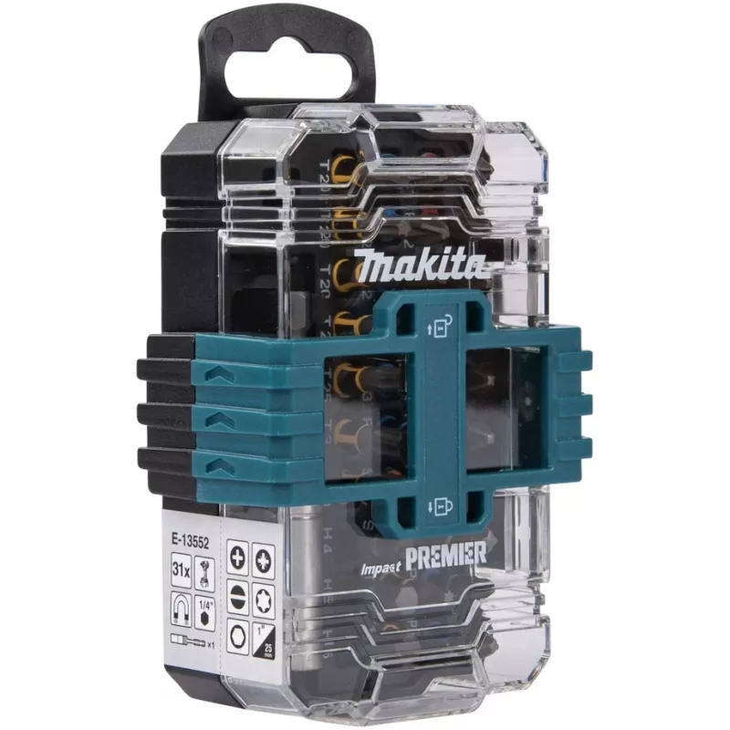 Makita Impact Premier skrūvgrieža uzgaļu komplekts, 31 daļas (E-13552)