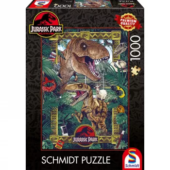 Puzle schmidt spiele Jurassic Park – The Age of Dinosaurs, 1000 gabali, 58579