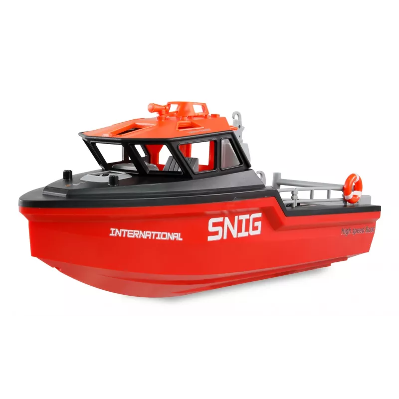 Amewi Rescue Boat 26117 — Brushless Jet Drive, 320 mm, Melns/Red