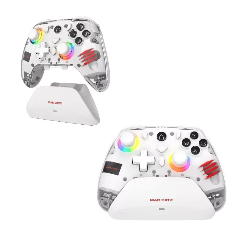 Spēlēšanas kontrolieris Mad Catz C.A.T. 17 CUSTOMIZABLE — vadu spēļu panelis, programmējamas pogas, ergonomisks dizains