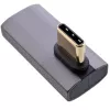InLine USB4 adapteris, USB-C spraudnis/ligzda vertikāls pa labi/kreisi leņķveida, alumīnijs, pelēks