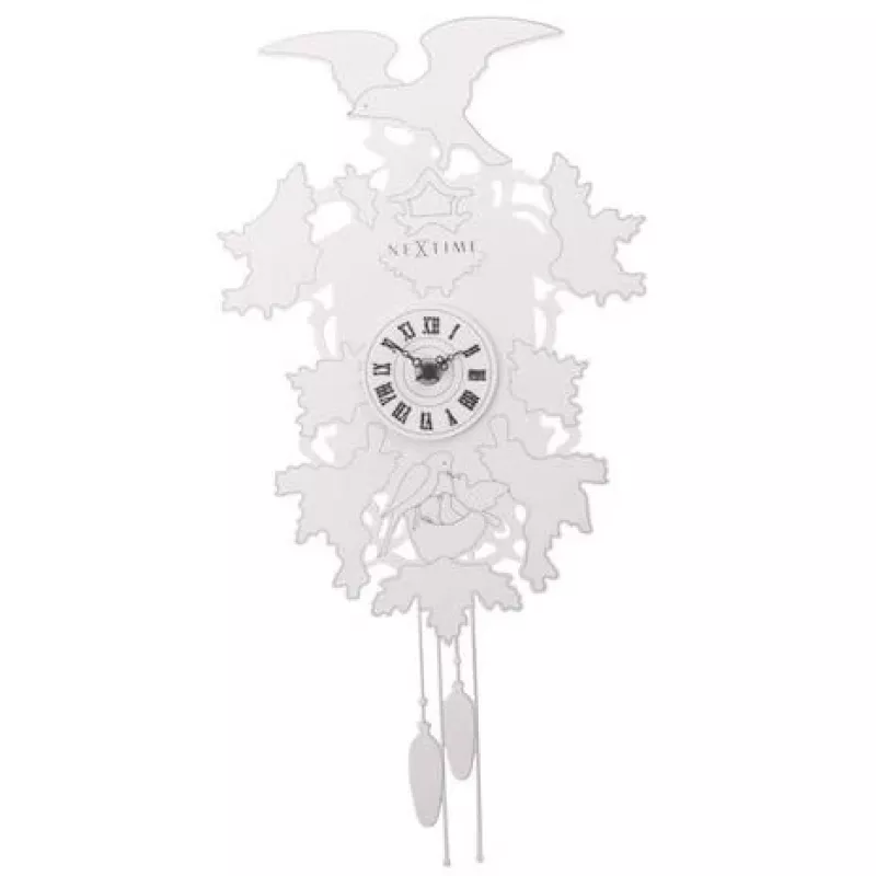 NeXtime klok 2988 Cuckoo Weeble, 41x21 cm, sienas, balts