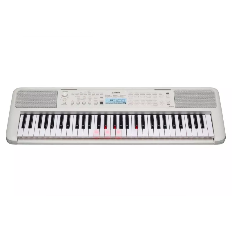 tastatūra YAMAHA EZ-310 61-taustiņu pieskārienu jutīga pārnēsājama mācību klaviatūra, 48-nošu polifonija, USB barošana