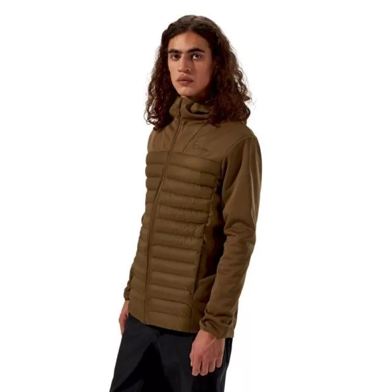 Vīriešu Berghaus jaka ar kapuci, hibrīds, M izmērs, brūna