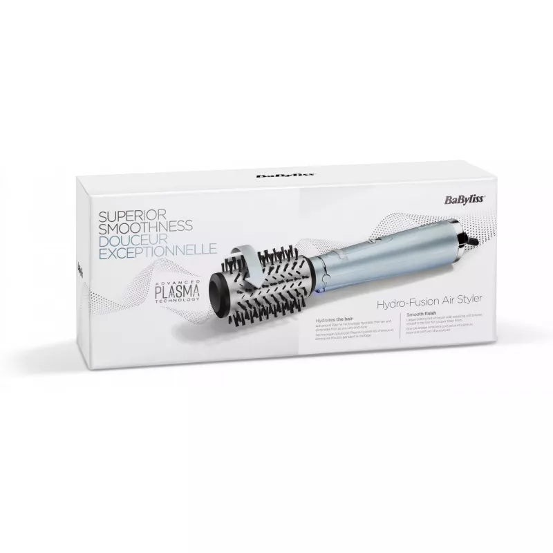 BaByliss AS773E Hydro Fusion Air Styler Hot air brush , Black, Metallic 700 W 98.4 (2.5 m)