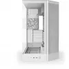 PC korpuss NZXT H9 Flow Midi Tower balts — ATX/EATX/Micro ATX/Mini-ITX, 3x140 mm priekšā, 1x120 mm aizmugurē, 2x3,5 collu un 6x2,5 collu nodalījumi, rūdīts stikls