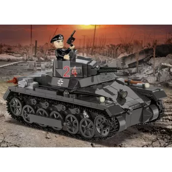 Cobi Panzer I Ausf. B būvkomplekts – 654 detaļas, detalizēts tanka modelis