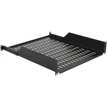 Rack shelf LOGON RAS410BL Melns 50 kg capacity 19 inch
