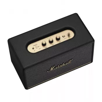 Bezvadu Bluetooth skaļrunis Marshall Headphones Stanmore III Melns — kompakta mājas audio sistēma, vairāku ierīču savienošana, RCA un optiskā ieeja