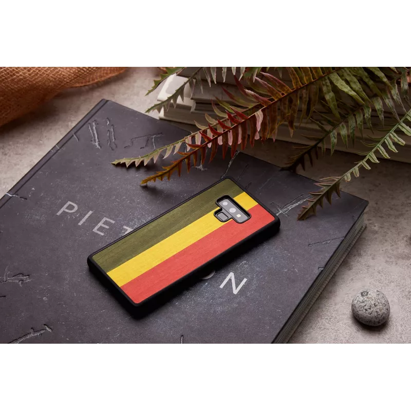 Viedtālruņa maciņš man and wood Samsung Galaxy Note 9 — Reggae Melns aizsargvāciņš