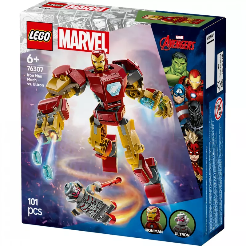LEGO MARVEL 76307 Dzelzs vīra mehs pret Ultronu