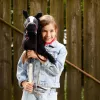 Nūja ar zirga galvu HOPPIHORSE Hobby Horse A3 melna