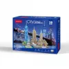 3D Puzzle CubicFun New York City City Line, 123 gabali, 370×420 mm, vecums 8+