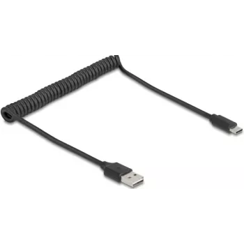 USB kabelis DeLOCK 90133 USB 2.0 0,8 m Melns