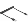 USB kabelis DeLOCK 90133 USB 2.0 0,8 m Melns