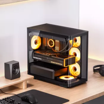 Datora korpuss Jonsbo D300 ATX melns