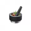 Piesta GEFU 35300 melna nerūsējošais tērauds granīts 14 cm