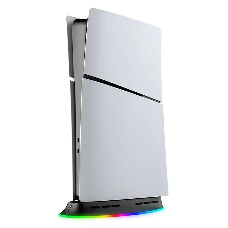 Dzesēšanas statīvs SUBSONIC SA5656 PS5 un PS5 plāns ar LED gaismām, vairāku ventilatoru dzesēšana, USB barošana