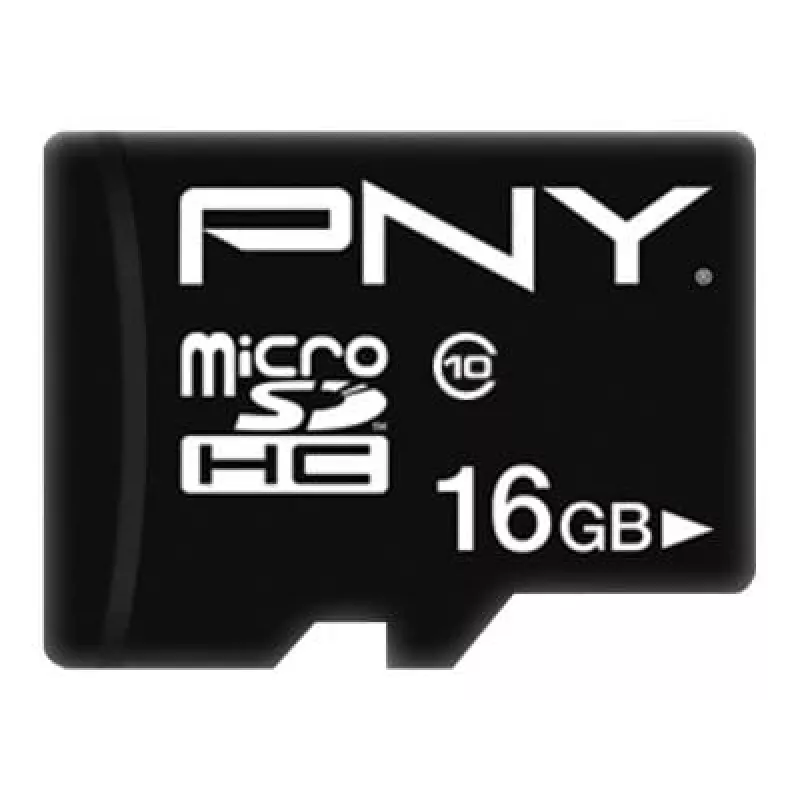 MicroSDHC PNY 16GB Class 10 Melns P-SDU16G10PPL-GE