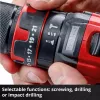 Einhell TE-CD 18/44 Li-i 24000 RPM 1,59 kg Melns, Sarkans