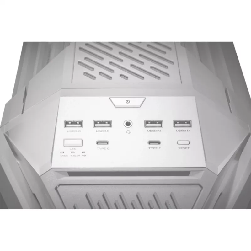 ASUS ROG GR701 Hyperion White, PC, Balts, ATX, EATX, micro ATX, Mini-ITX, Alumīnijs, Multi, Priekšpuse