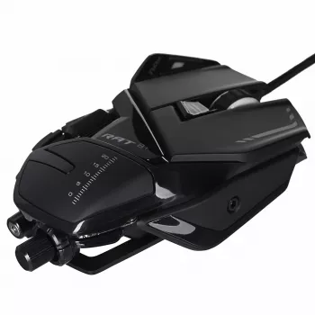 Spēļu pele Mad Catz R.A.T. 8+ — labā roka, optiskā, 16000 DPI, 11 pogas, USB Type-A, 145 g