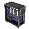 PC korpuss MODECOM Volcano Stellar 5F ATX Midi Tower, rūdīts stikls, 5 iepriekš uzstādīti ventilatori, USB‑C, atbalsta microATX/ATX, maks. GPU 420 mm, CPU dzesētāja augstums 175 mm