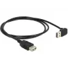USB kabelis DeLOCK 1m USB 2.0-A uz USB 2.0-A melns