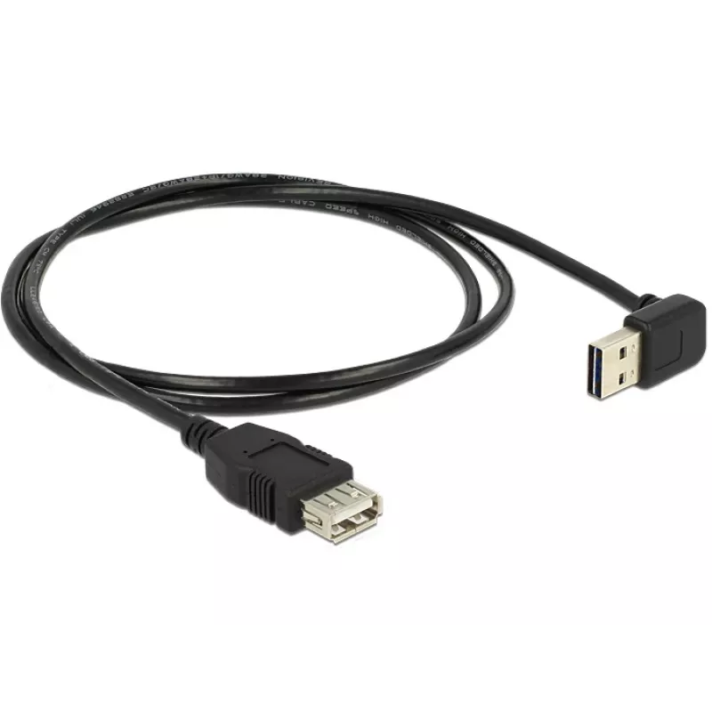 USB kabelis DeLOCK 1m USB 2.0-A uz USB 2.0-A melns