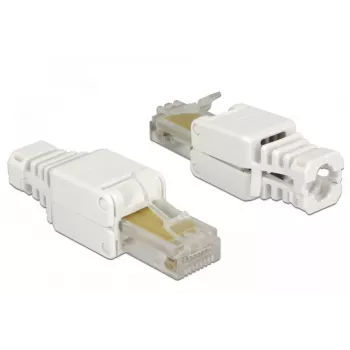 Wire connector DeLOCK 86415 RJ-45 balta