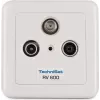 TechniSat TechniPro RV 600-10 - sienas kontaktligzda - piemērota sienas montāžai