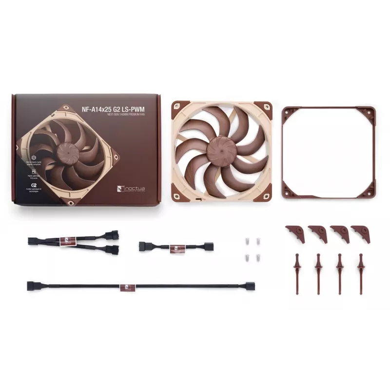 Noctua NF-A14X25 G2 LS-PWM 140mm korpusa ventilators