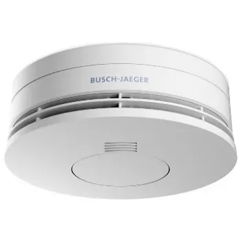 Dūmu detektors Busch-Jaeger 2CKA006800A2717 optisks, vadu savienojums, baterija 3 V, Ø 120 mm, A 47,5 mm