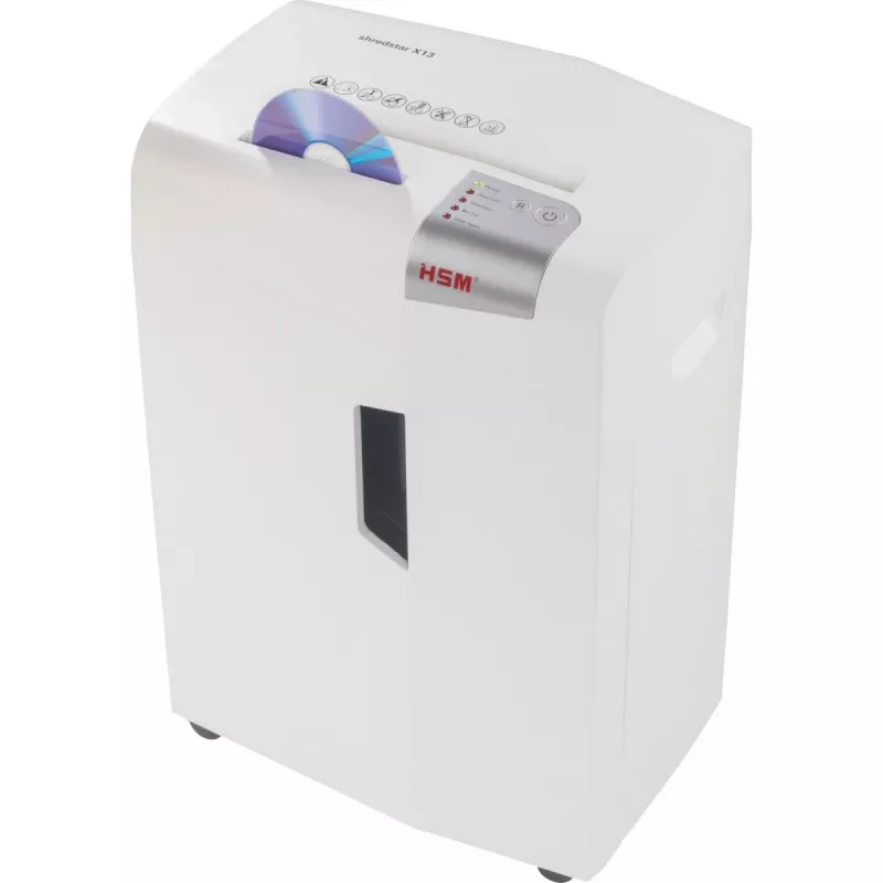HSM shredstar X13 dokumentu smalcinātājs, 4 x 37 mm + atsevišķs CD griešanas mehānisms