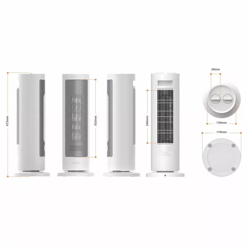 Ventilatora sildītājs, Xiaomi, BHR8228EU