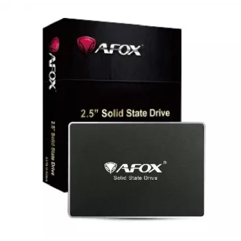 2,5 collu SATA SSD AFOX SD250-512GQN 512GB QLC, 560 MB/s, 2,5 collu 7mm (6,8 mm), SATA III