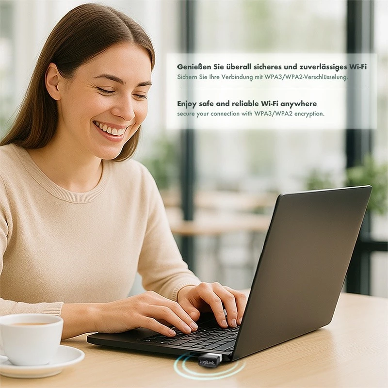 Bezvadu USB WLAN adapteris, 11ac, 650 Mbit