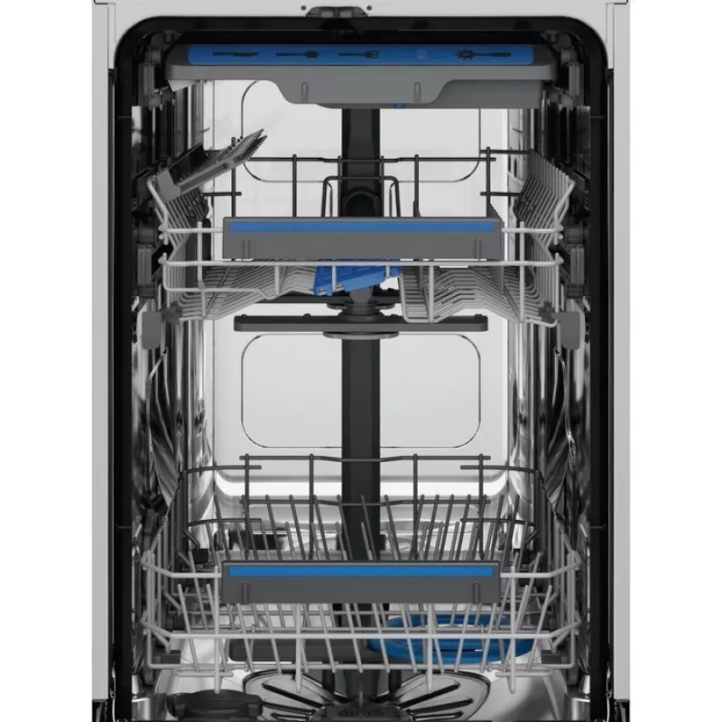 Iebūvējamā trauku mazgājamā mašīna Electrolux EEM43200L, šaura 45 cm, 10 trauku komplekti, 44 dB, 8 programmas