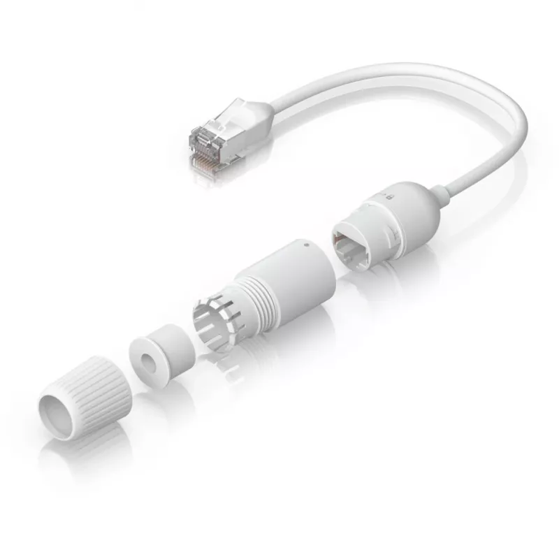Tīkla kabelis Ubiquiti UACC-Cable-Extender-C6A RJ-45 Cat6a 0,185 m balts