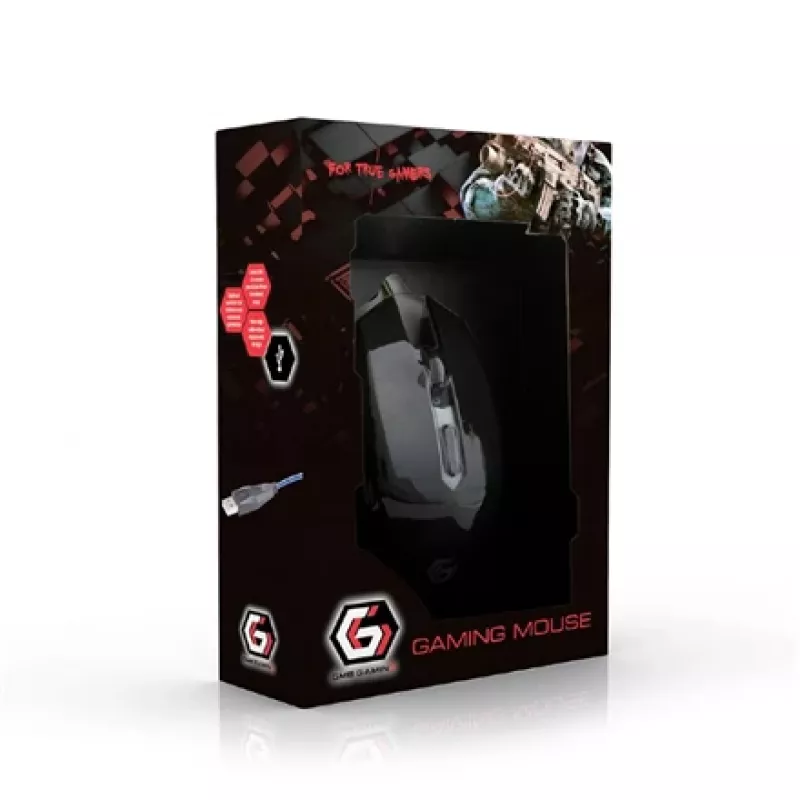 USB OPTISKĀ SPĒĻU PELE/SARKANA MUSG-001-R GEMBIRD