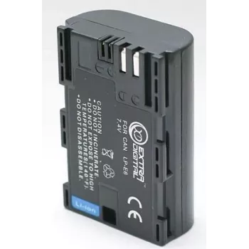 Uzlādējama kameras baterija extra digital LP-E6, 1865 mAh, Canon saderīgām ierīcēm