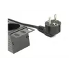 Strāvas sadales bloks GEMBIRD EG-PDU-014 — 8× Type F ligzdas, 16 A, 3 m kabelis, 1U plaukta, 3680 W, melns
