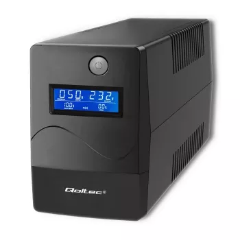 Qoltec Monolith nepārtrauktās barošanas avots (UPS) Double-conversion (Online) 0.45 kVA 240 W 2 AC kontaktligzdas