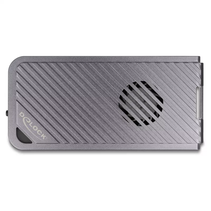 SSD korpuss DELOCK 42025 1 x M.2 (PCIe, USB4 Gen4, USB-C) pelēks, alumīnijs