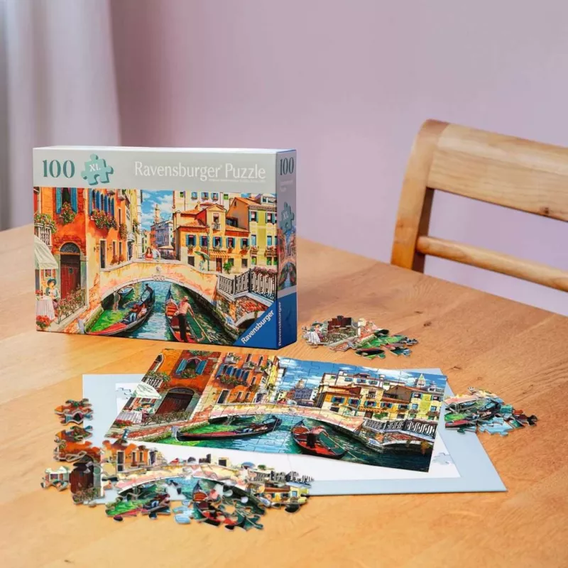 Puzle Ravensburger 100 gab. Pilsēta 275×195 mm, vecumam 9+